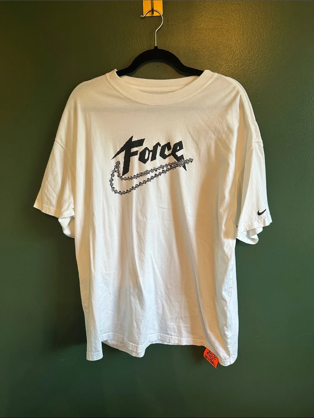 Nike White 'Force' Graphic Short Sleeve Tee - Picture 1 of 11